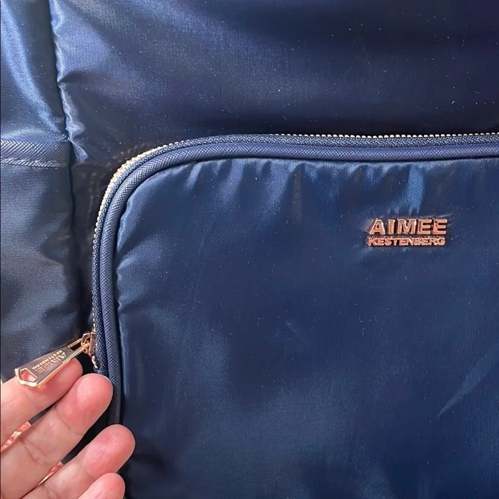 Aimee Kestenberg Blue Structured Backpack with Durable Fabric